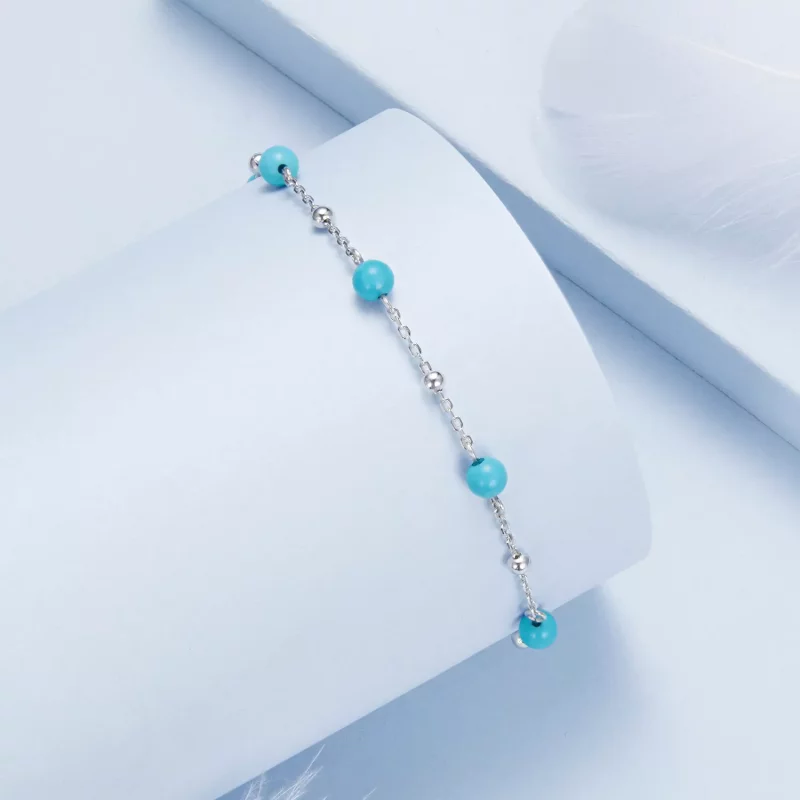 (afbeelding voor) PANDORA Stijl Turquoise Armband - BSB197 - Bekijken 2