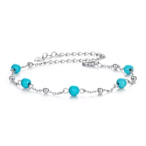PANDORA Stijl Turquoise Armband - BSB197 (afbeelding voor) PANDORA Stijl Turquoise Armband - BSB197