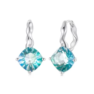 PANDORA Stijl Turquoise Toermalijn Oorbellen - BSE1047 (afbeelding voor) PANDORA Stijl Turquoise Toermalijn Oorbellen - BSE1047