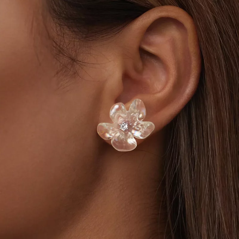 (afbeelding voor) PANDORA Stijl Verse bloemen oorbellen - SCE1804 - Bekijken 6