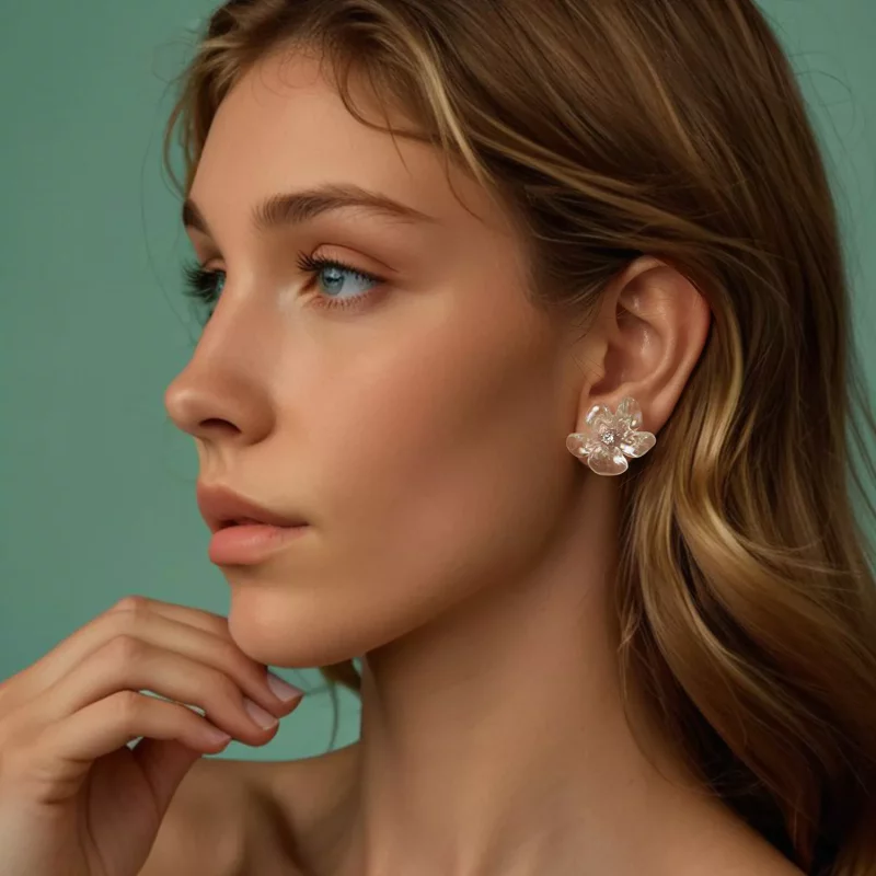 (afbeelding voor) PANDORA Stijl Verse bloemen oorbellen - SCE1804 - Bekijken 8