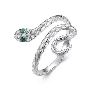 PANDORA-stijl verstrengelde slangenring - YIR246-E (afbeelding voor) PANDORA-stijl verstrengelde slangenring - YIR246-E
