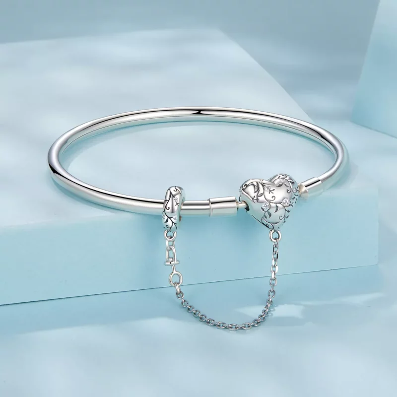 (afbeelding voor) PANDORA Stijl Vintage Hart Armband - SCB287 - Bekijken 3