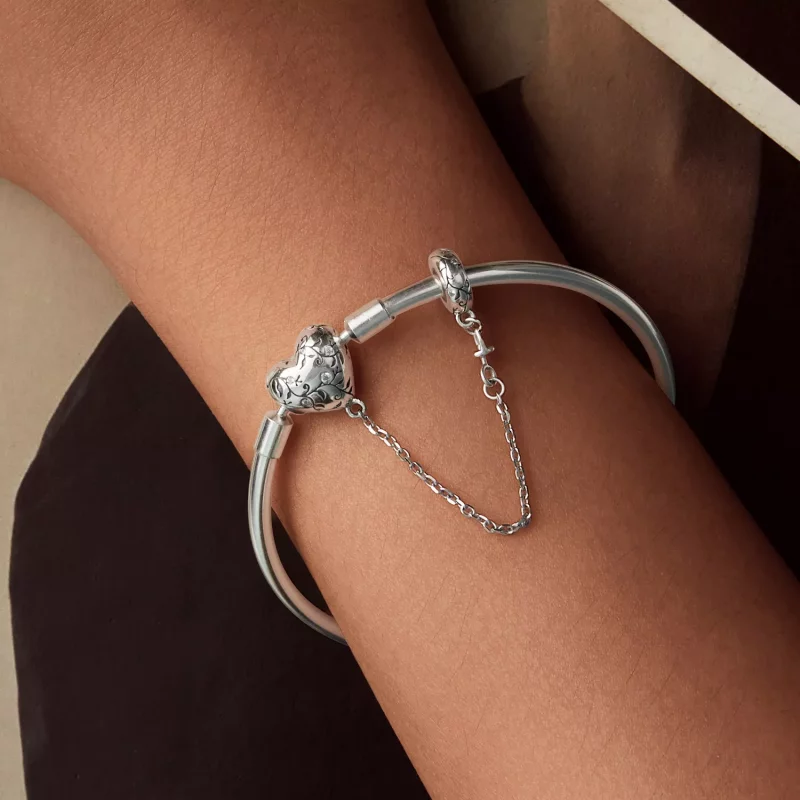 (afbeelding voor) PANDORA Stijl Vintage Hart Armband - SCB287 - Bekijken 6