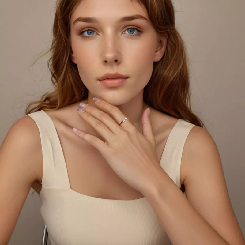 (afbeelding voor) PANDORA Stijl Wave Ring - BSR587 - Bekijken 8
