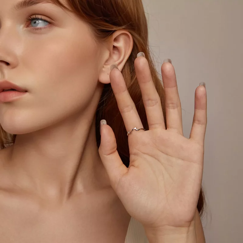 (afbeelding voor) PANDORA Stijl Wave Ring - BSR587 - Bekijken 10