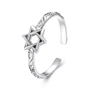 PANDORA Stijl Zespuntige ster ring - SCR1078-E (afbeelding voor) PANDORA Stijl Zespuntige ster ring - SCR1078-E