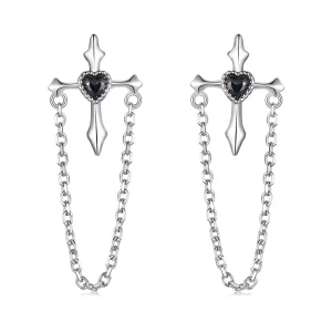 PANDORA Style Chain kruis oorbellen - SCE1808 (afbeelding voor) PANDORA Style Chain kruis oorbellen - SCE1808