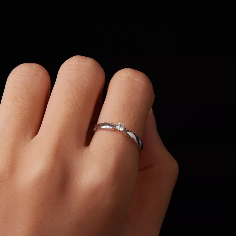 (afbeelding voor) PANDORA Style Exquisite sprankelende ring (één certificaat) - MSR062 - Bekijken 4