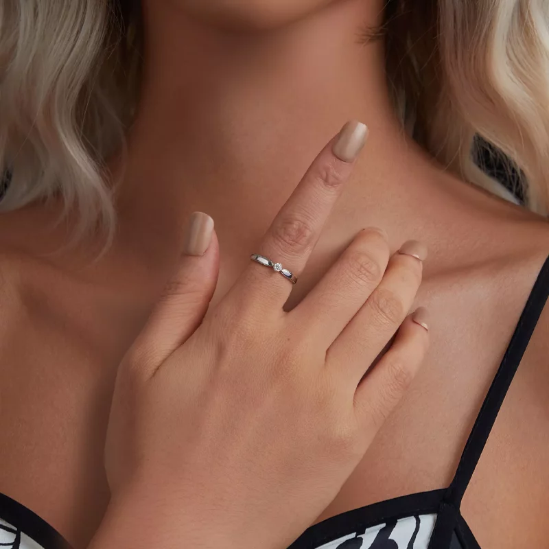 (afbeelding voor) PANDORA Style Exquisite sprankelende ring (één certificaat) - MSR062 - Bekijken 5