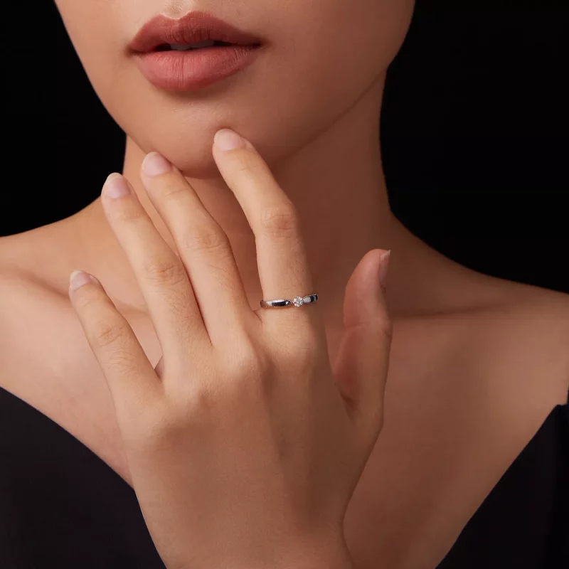 (afbeelding voor) PANDORA Style Exquisite sprankelende ring (één certificaat) - MSR062 - Bekijken 8