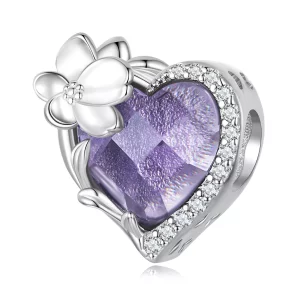 PANDORA Style Februari geboortesteen hart bedel - BSC660-2 (afbeelding voor) PANDORA Style Februari geboortesteen hart bedel - BSC660-2