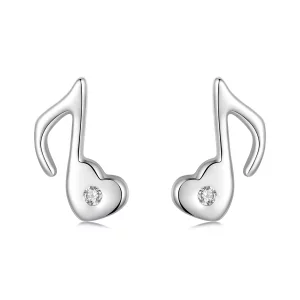 PANDORA Style Hart muzieknoot oorbellen - SCE1805 (afbeelding voor) PANDORA Style Hart muzieknoot oorbellen - SCE1805
