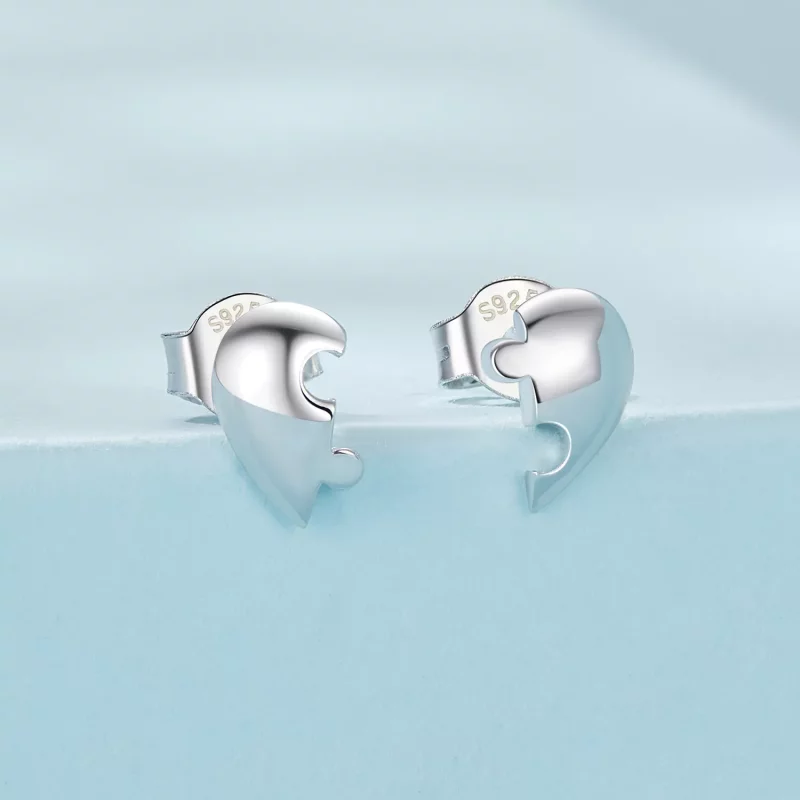 (afbeelding voor) PANDORA Style Hart puzzel oorbellen - SCE1770 - Bekijken 2