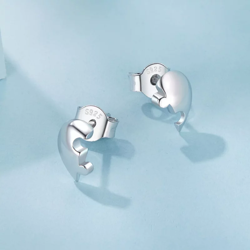 (afbeelding voor) PANDORA Style Hart puzzel oorbellen - SCE1770 - Bekijken 3