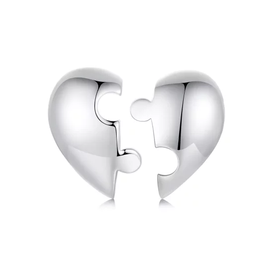 (afbeelding voor) PANDORA Style Hart puzzel oorbellen - SCE1770