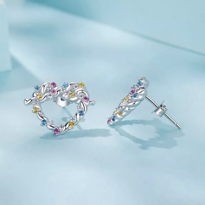 (afbeelding voor) PANDORA Style Heart twist oorbellen - SCE1776 - Bekijken 4