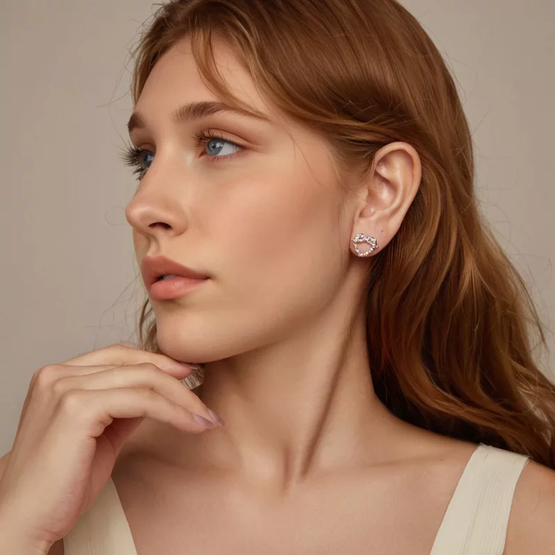 (afbeelding voor) PANDORA Style Heart twist oorbellen - SCE1776 - Bekijken 7