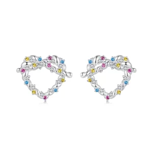 PANDORA Style Heart twist oorbellen - SCE1776 (afbeelding voor) PANDORA Style Heart twist oorbellen - SCE1776