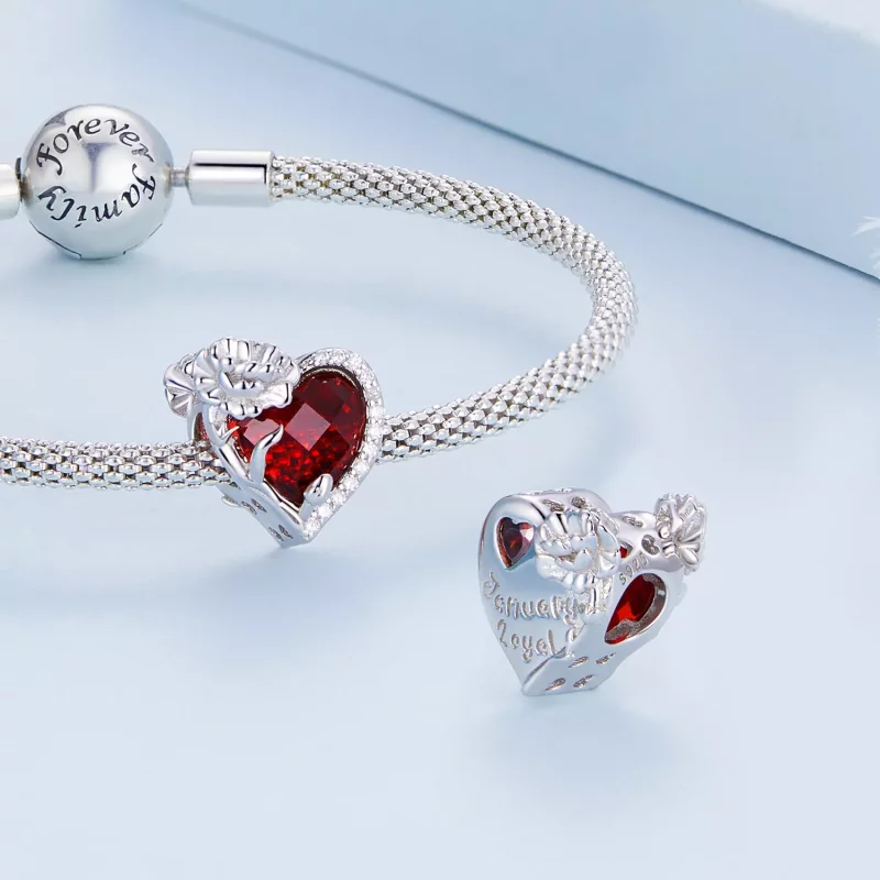 (afbeelding voor) PANDORA Style Januari geboortesteen hart bedel - BSC660-1 - Bekijken 5