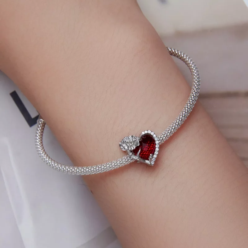 (afbeelding voor) PANDORA Style Januari geboortesteen hart bedel - BSC660-1 - Bekijken 6