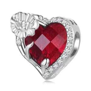 (afbeelding voor) PANDORA Style Januari geboortesteen hart bedel - BSC660-1