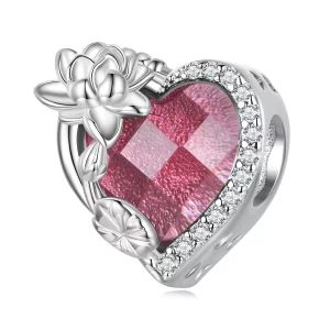 PANDORA Style Juli geboortesteen hart bedel - BSC660-7 (afbeelding voor) PANDORA Style Juli geboortesteen hart bedel - BSC660-7