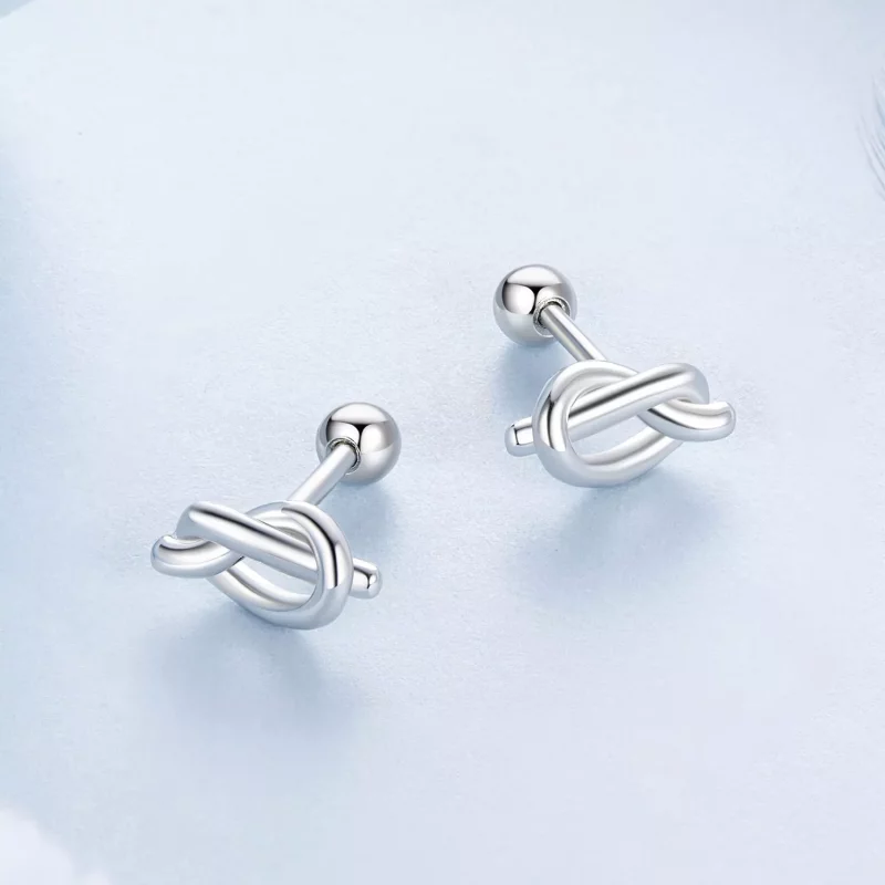 (afbeelding voor) PANDORA Style Knot oorbellen - BSE1051 - Bekijken 3