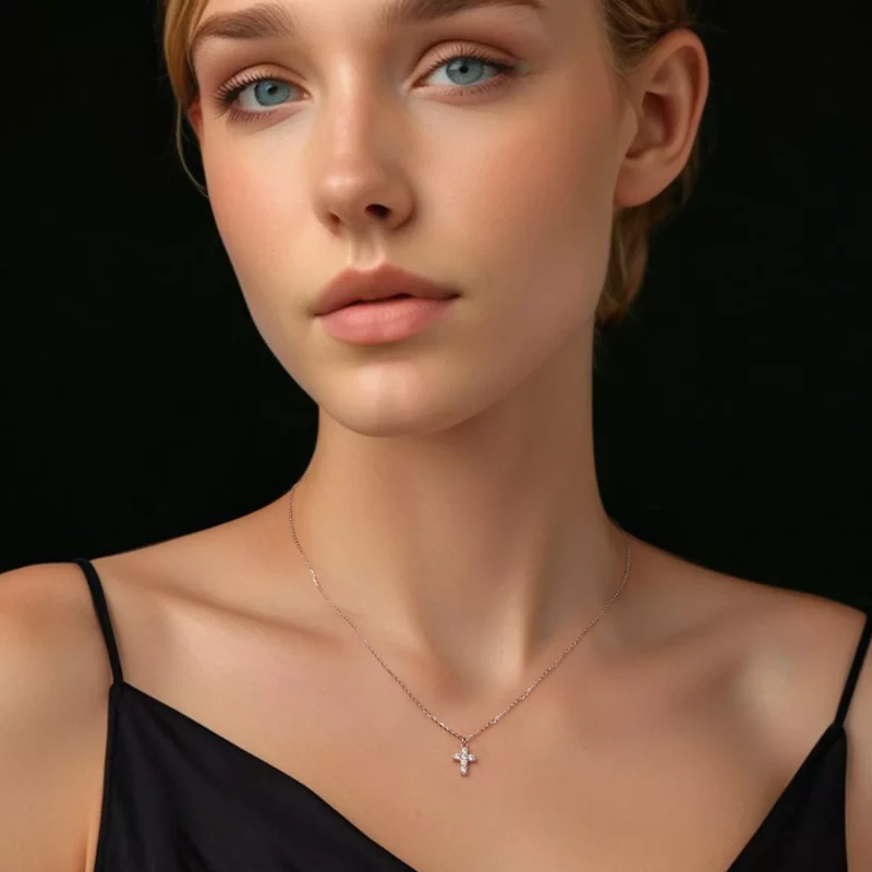 (afbeelding voor) PANDORA Style Kruis ketting (met één certificaat) - MSN039 - Bekijken 5