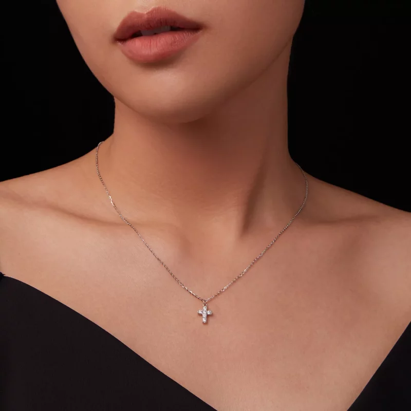 (afbeelding voor) PANDORA Style Kruis ketting (met één certificaat) - MSN039 - Bekijken 7