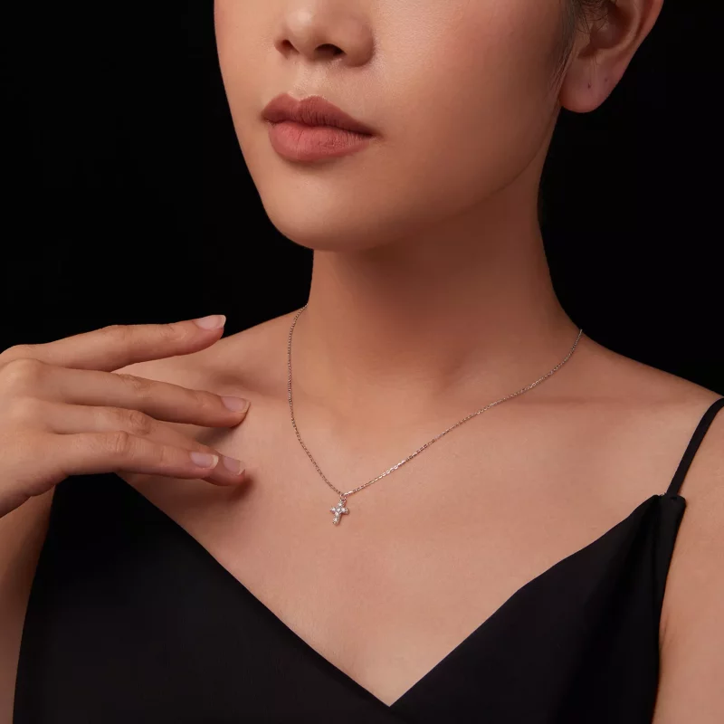 (afbeelding voor) PANDORA Style Kruis ketting (met één certificaat) - MSN039 - Bekijken 8