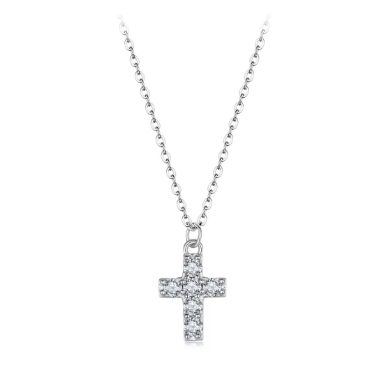 (afbeelding voor) PANDORA Style Kruis ketting (met één certificaat) - MSN039