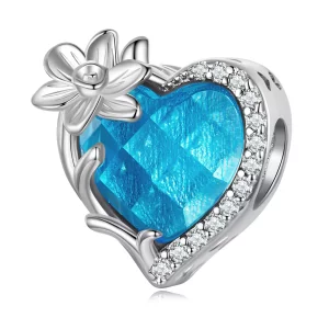 (afbeelding voor) PANDORA Style Maart geboortesteen hart bedel - BSC660-3