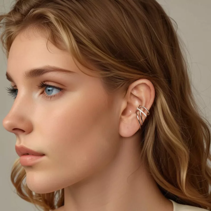 (afbeelding voor) PANDORA Style Meerlaagse oormanchet - BSE1063 - Bekijken 7