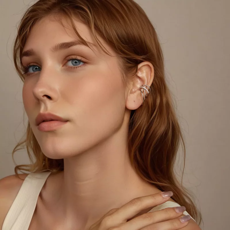 (afbeelding voor) PANDORA Style Meerlaagse oormanchet - BSE1063 - Bekijken 8