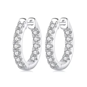 (afbeelding voor) PANDORA Style Moissanite sprankelende oorbellen (met één certificaat) - MSE060