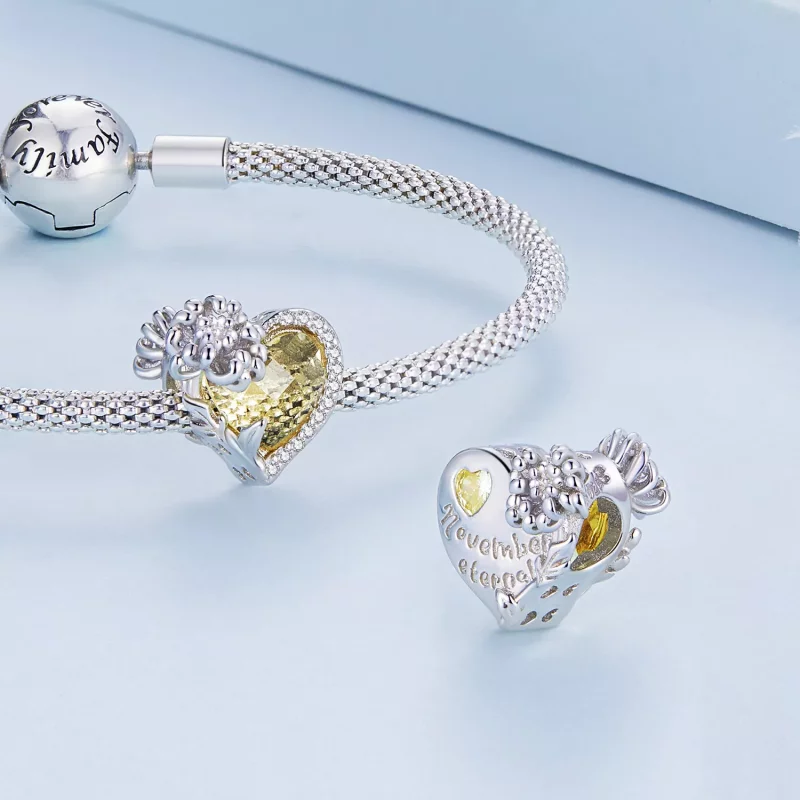 (afbeelding voor) PANDORA Style November geboortesteen hart bedel - BSC660-11 - Bekijken 5