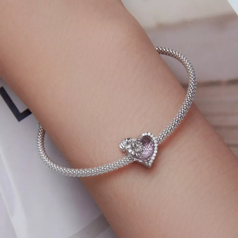 (afbeelding voor) PANDORA Style Oktober geboortesteen hart bedel - BSC660-10 - Bekijken 6
