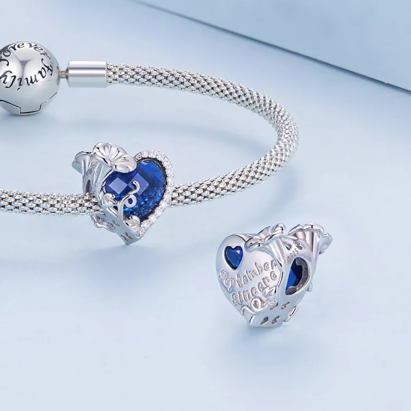 (afbeelding voor) PANDORA Style September geboortesteen hart bedel - BSC660-9 - Bekijken 5