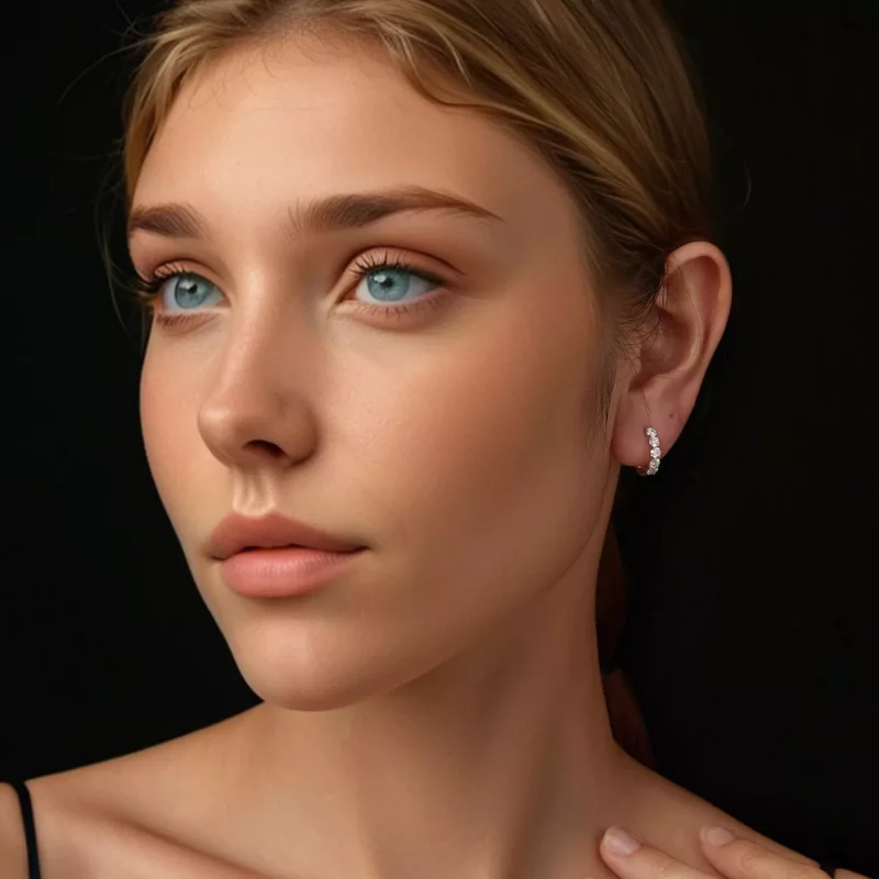 (afbeelding voor) PANDORA Style Sparkling oorbellen (één certificaat) - MSE069 - Bekijken 7