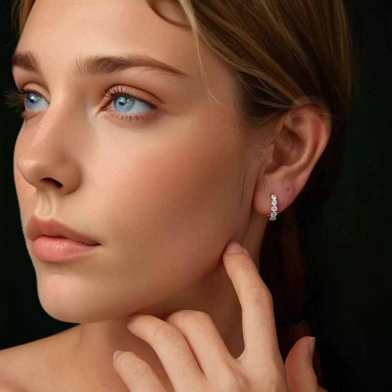 (afbeelding voor) PANDORA Style Sparkling oorbellen (één certificaat) - MSE069 - Bekijken 8