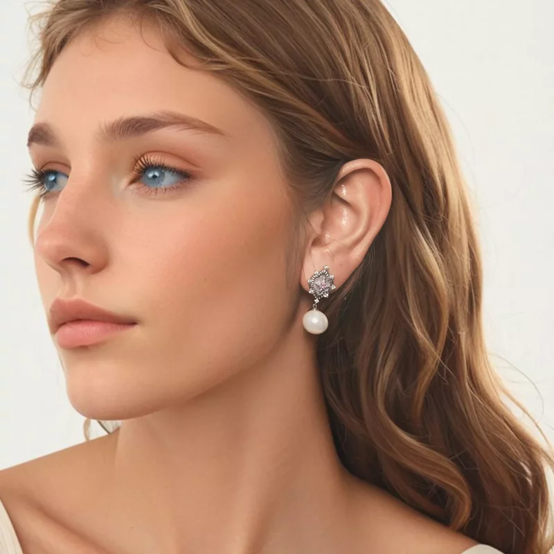 (afbeelding voor) PANDORA Style Starlight roze oorbellen - YIE246 - Bekijken 7