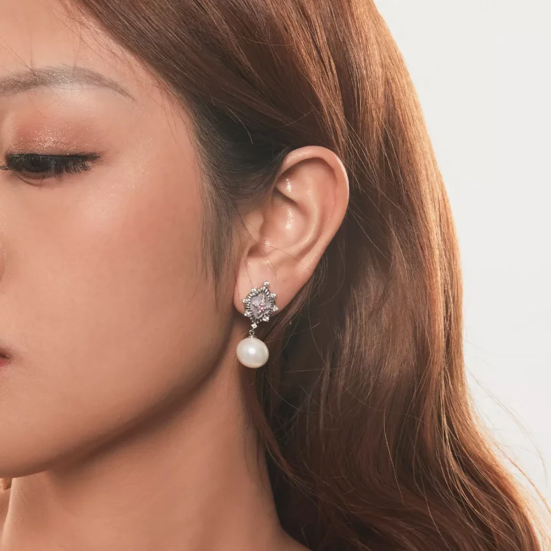 (afbeelding voor) PANDORA Style Starlight roze oorbellen - YIE246 - Bekijken 9