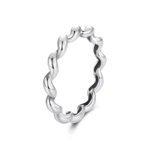 (afbeelding voor) PANDORA Style Twisted metalen ring - SCR1047