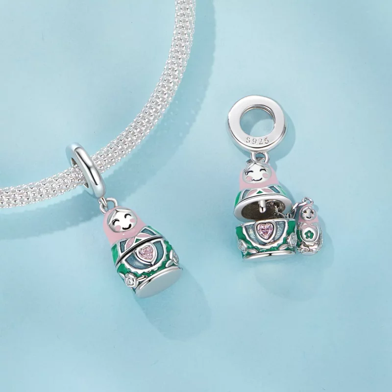 (afbeelding voor) Russische poppenhanger in PANDORA-stijl - SCC2901 - Bekijken 4