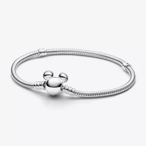 (afbeelding voor) Disney slangenschakelarmband met Mickey Mouse-sluiting van Pandora Moments - 593061C00
