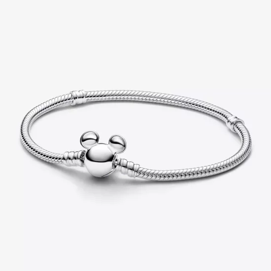 (afbeelding voor) Disney slangenschakelarmband met Mickey Mouse-sluiting van Pandora Moments - 593061C00
