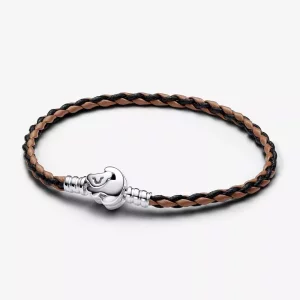 Disney The Lion King Sluiting Pandora Moments Gevlochten Leren Armband - 593361C01 (afbeelding voor) Disney The Lion King Sluiting Pandora Moments Gevlochten Leren Armband - 593361C01