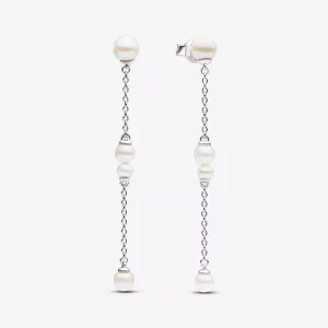 Pandora Behandelde Gecultiveerde Zoetwaterparel Oorhangers - 293152C01 (afbeelding voor) Pandora Behandelde Gecultiveerde Zoetwaterparel Oorhangers - 293152C01