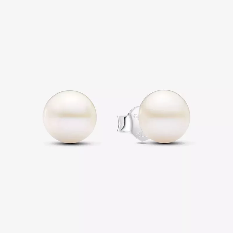 (afbeelding voor) Pandora Behandelde Gecultiveerde Zoetwaterparel Oorknopjes 7 mm - 293169C01